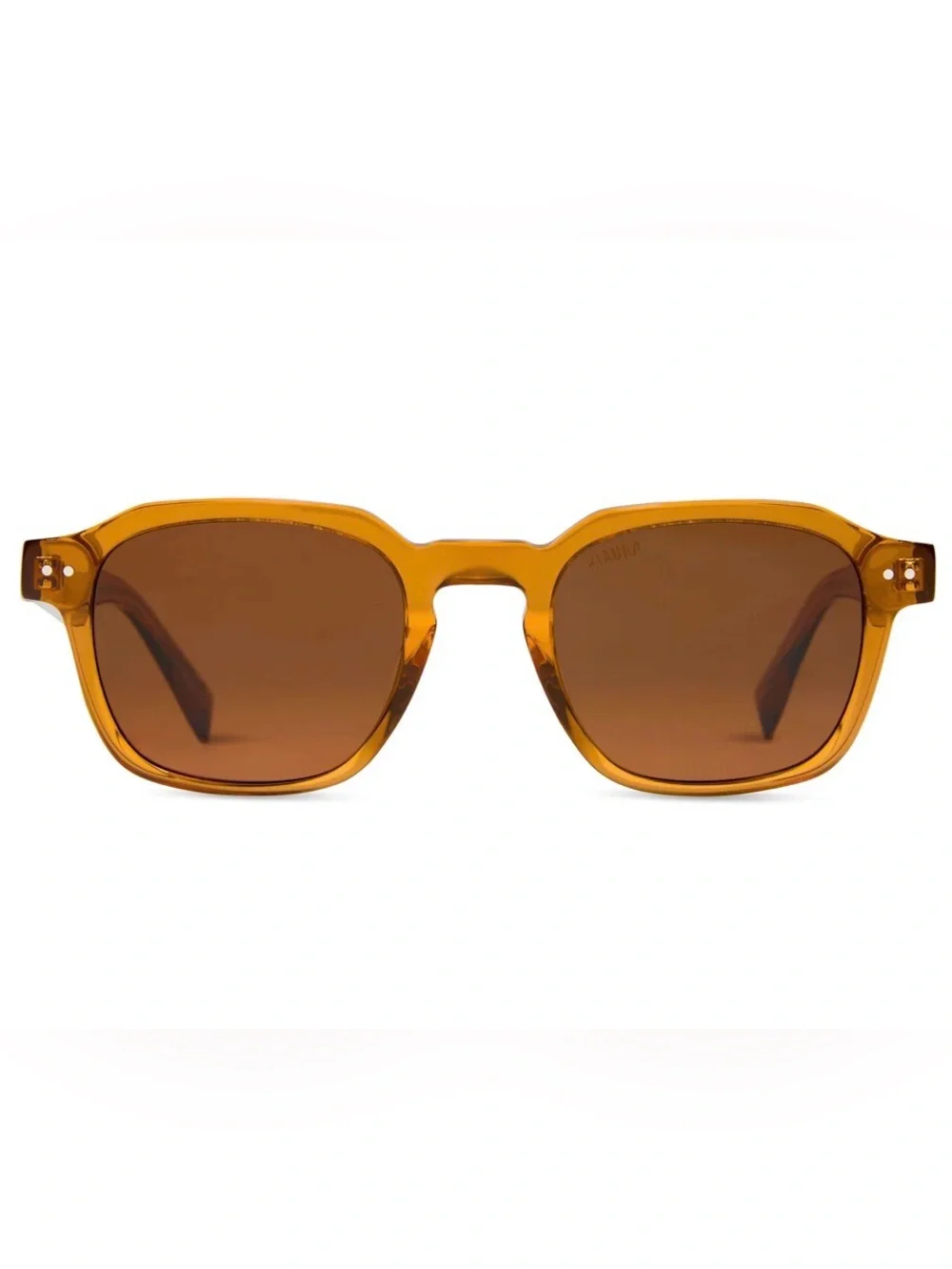 KIAURA The Lautner XL Sunglasses – Whiskey Brown – Polarized